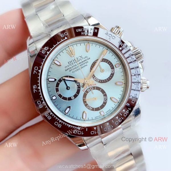 Noob Factory Clone 7750 Rolex Daytona 50th Anniversary Replica Watch Ss Ice Blue Dial 1