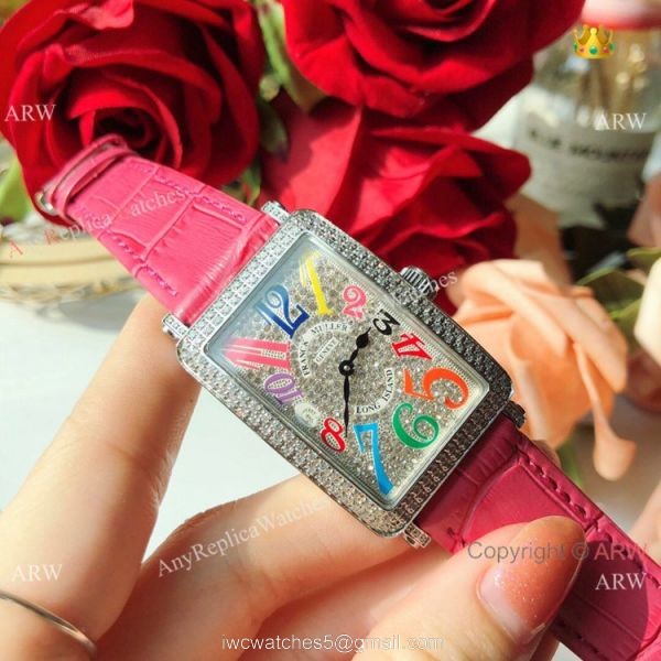 Replica Franck Muller Long Island Color Dreams Watch Diamond Case 1
