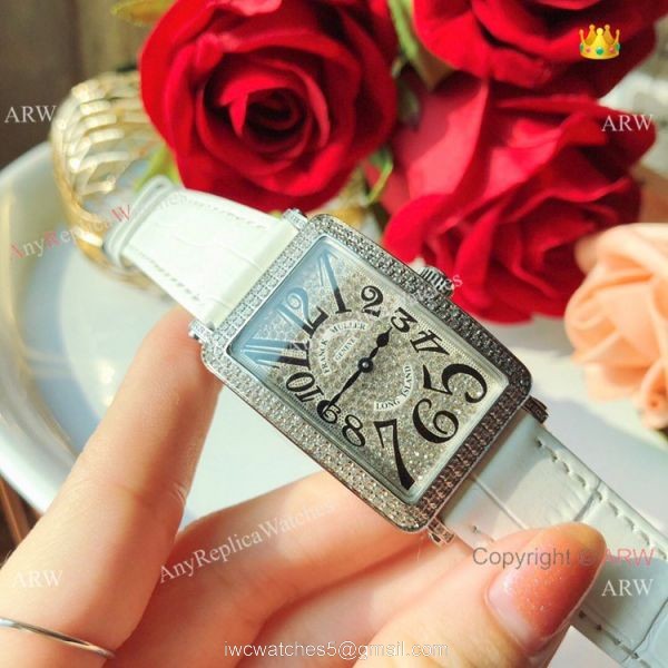New Copy Franck Muller Long Island Ss Iced Out Diamond Watch 26mm 1