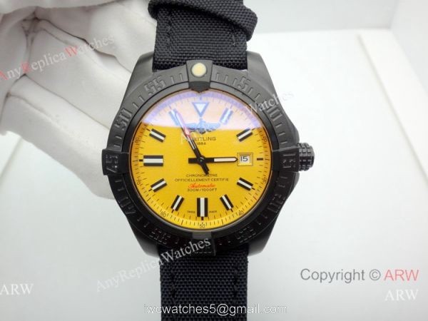 New Replica Breitling Avenger II Seawolf Yellow Dial Watch 1