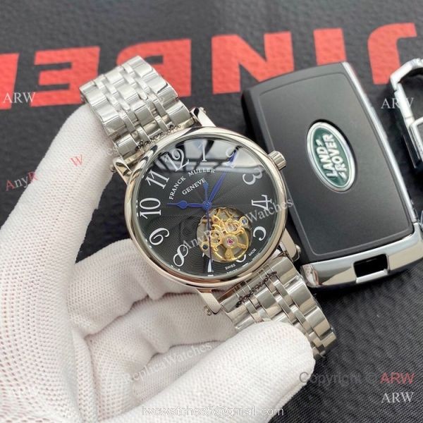 Copy Franck Muller Geneve Tourbillon Men Watch Stainless Steel 1