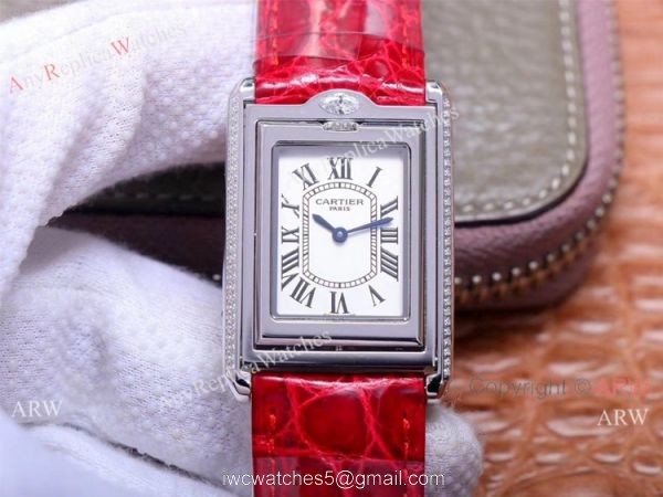 Swiss Grade Cartier Tank Basculante Lady Wrist Cabriolet Watch 1