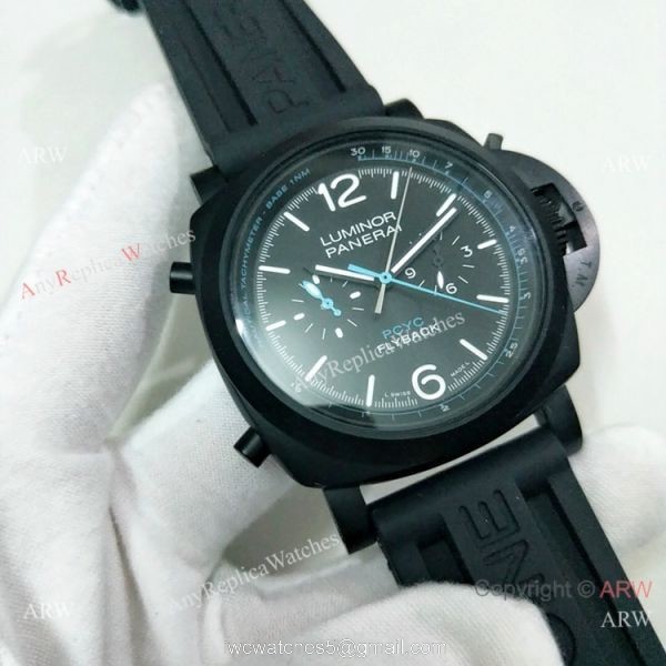 2019 Copy Panerai Luminor PCYC Flyback Automatic Black Watch PAM788 1