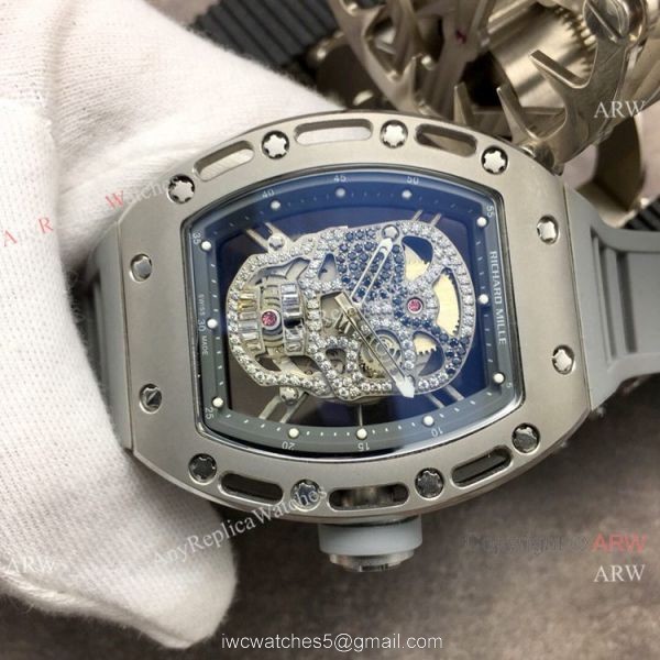 Swiss Grade Richard Mille AAA RM052 Skull Watch Titanium Case 1
