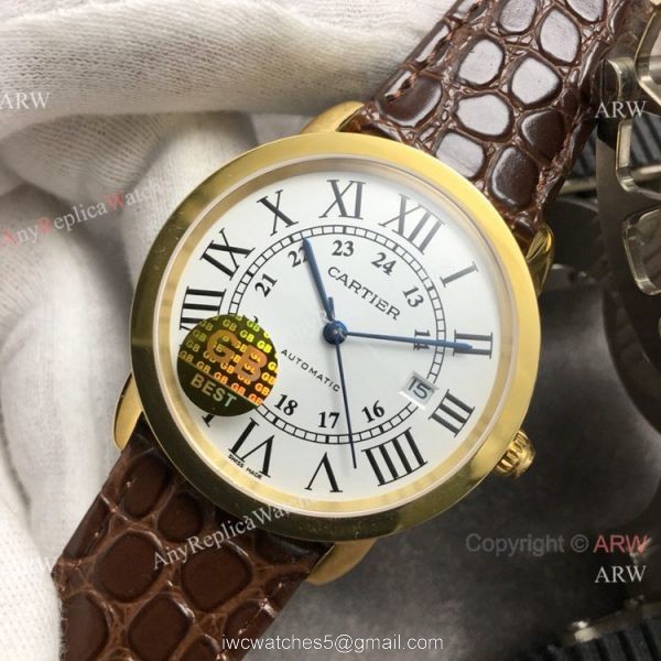(GB)Swiss Copy Cartier Ronde Solo De Watch Yellow Gold 1