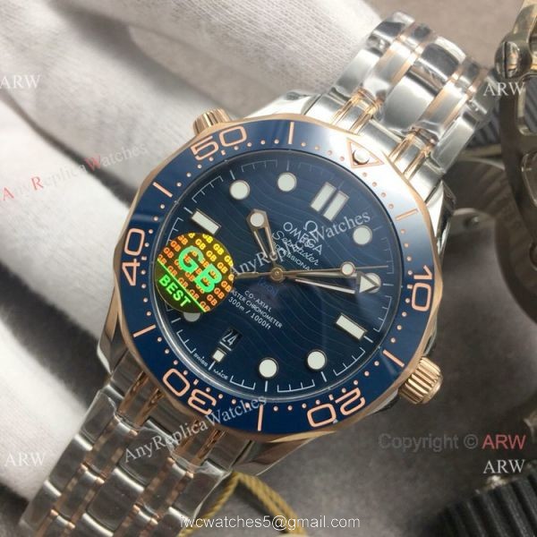 GBF Omega Diver 300M James Bond Replica Watch with Omega 8800 Movement 1