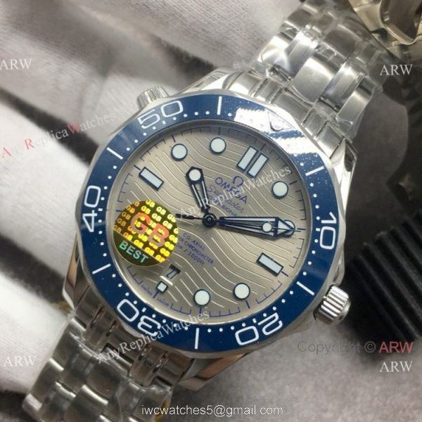 Stainless Steel Omega Seamaster 300 Replica Watch GB Factory Swiss Omega 8800 Movement 1