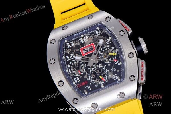 KV Factory Replica Richard Mille RM011-FM Black Kite Flyback Chronograph Watch 1