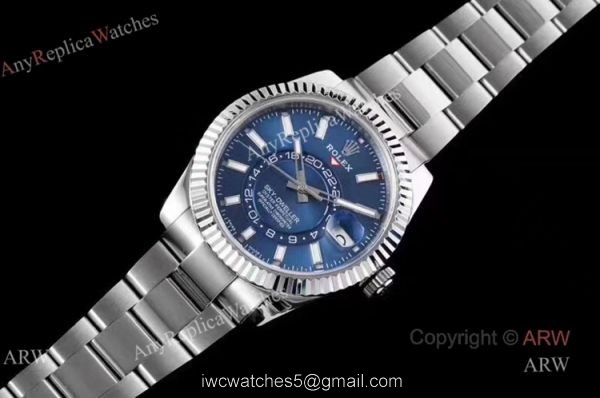 Noob Factory Replica Rolex Sky Dweller Blue Dial Automatic Watch 42mm 1