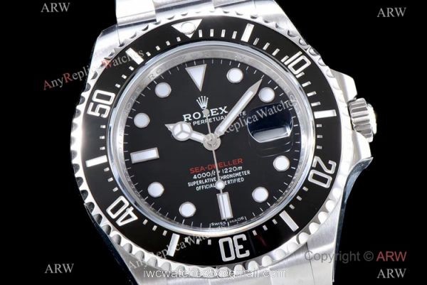 1:1 Replica Rolex Sea-Dweller ARF V3 ETA2824 Stainless Steel Watch 43MM 1