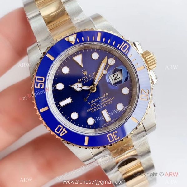 Grade AAA Rolex Submariner AR Factory V3 Version 2-Tone Smurfs Watch 40mm 1