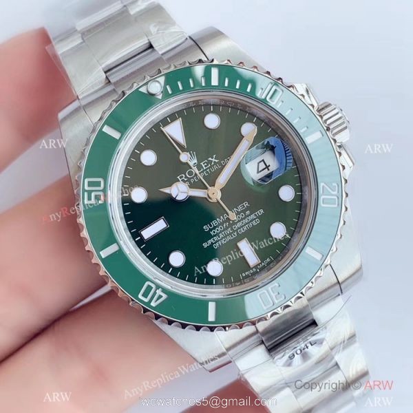 Swiss Grade Rolex Submariner AR Factory V3 Swiss 2824 Watch Rolex Hulk Replica 1