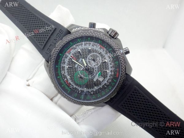 Copy Breitling Bentley GT3 Blacksteel Green Inner R?Plica Breitling Mens Watch 1