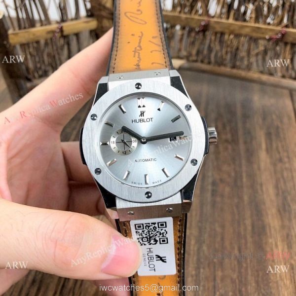Fake Hublot Classic Fusion SS Black Dial Watches 42mm 1