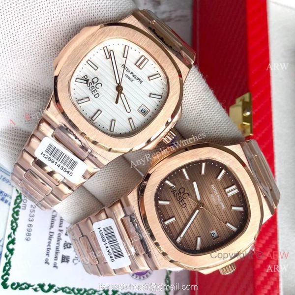 Rose Gold Patek Philippe Nautilus Repica Watches For Sale 1