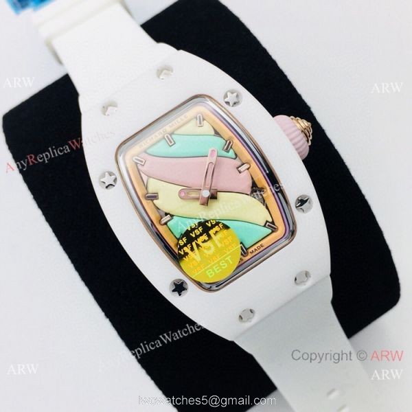 VS Factory Richard Mille RM07-03 Marshmallow BonBon Watch White Ceramic 1