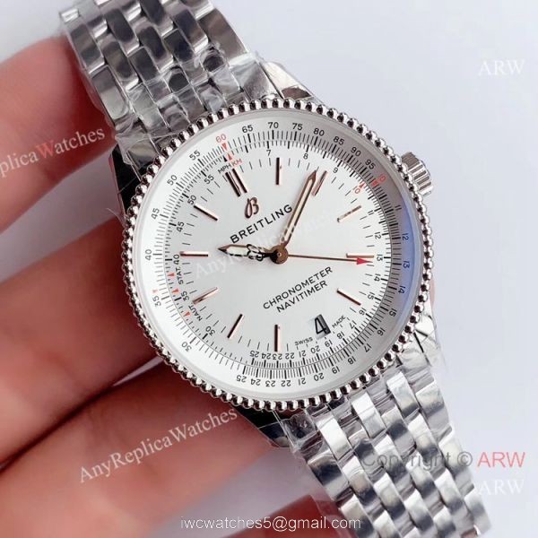 Swiss Replica Breitling Navitimer 1 Stainless Steel Watch Swiss 2824 Movement 1