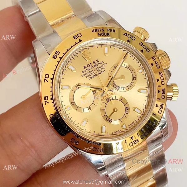 1:1 Best Edition Copy Rolex Daytona Two Tone 40mm Watch Noob Factory Swiss 4130 1