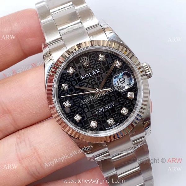 EW Factory Swiss 3235 Rolex Datejust 36mm Watch Rolex Computer Face 1