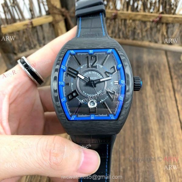 Swiss Quality Replica Franck Muller Vanguard Carbon Krypton Men Watches 1