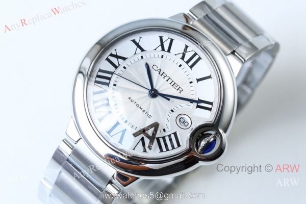 V6 Factory V5 Replica Ballon Bleu De Cartier Stainless Steel Watch 42mm 1