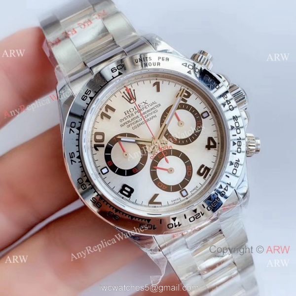 Noob Factory Clone 7750 Rolex Daytona Copy Watch Ss Silver Arabic Dial 1