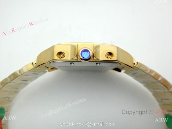 Best Quality Cartier Santos Watch All Gold Chronograph 39mm 1