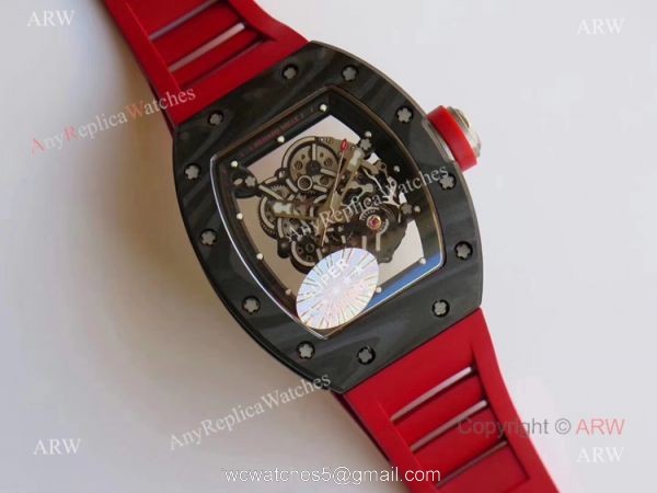 KV Factory Best Replica Swiss Richard Mille Carbon Fiber Skeleton Watches RM055 1