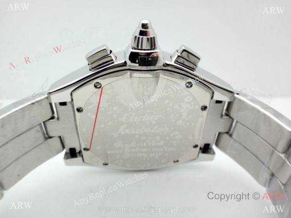 High Quality Replica Cartier Roadster Chronograph Stainless Steel Watch 1