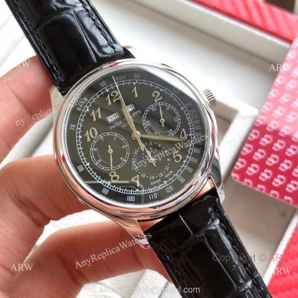 Swiss Replica Patek Philippe Base 1000 SS White Dial Watches 1