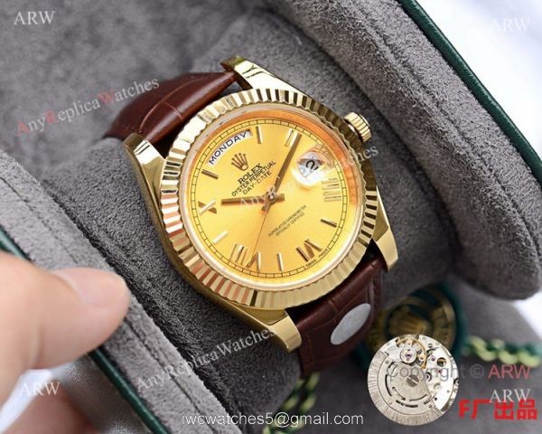 NEW UPGRADED Rolex Day Date II 41mm Watches Gold Fluted Bezel 1