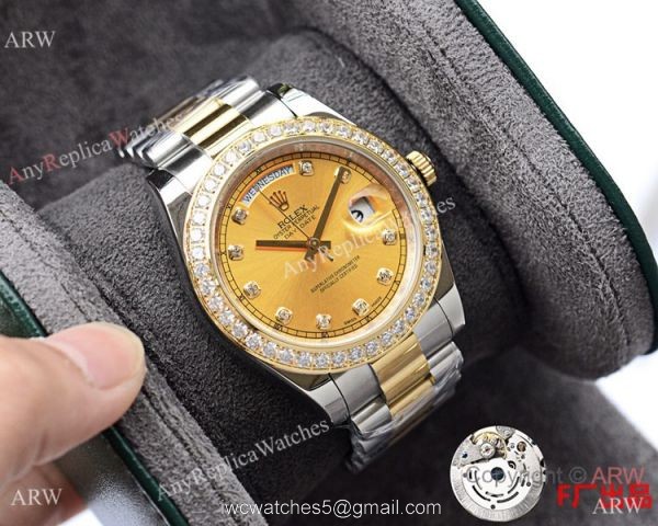 NEW UPGRADED Fake Rolex Presidential DayDate II 2-Tone Watches DJII 41mm 1