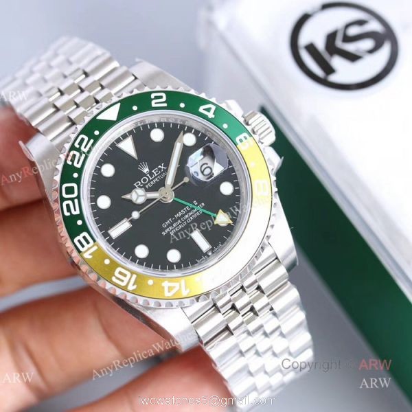 KS Factory New Rolex GMT Master II 126710BLRO With Sprite Bezel Swiss Replica Watch 1