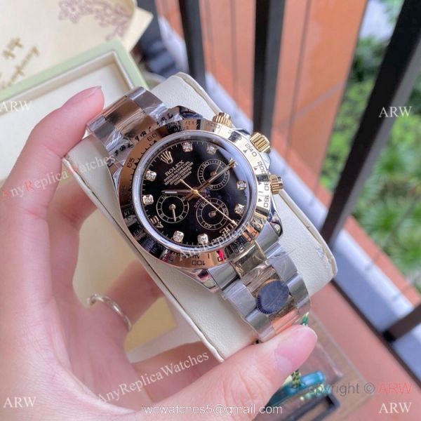 Two Tone Rolex Daytona 40mm Watches White MOP Dial Men Size 1