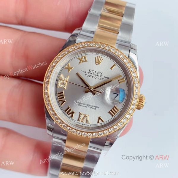 EW Factory Swiss Copy Rolex Oyster Perpetual Datejust Men Watch Rolex Datejust 36 Diamond Watch 1