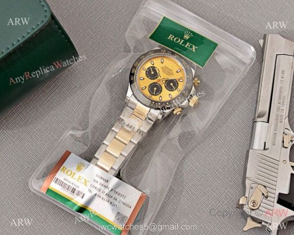 Rolex Cosmograph Daytona 2 Tone Black Ceramic Watch 40mm 1