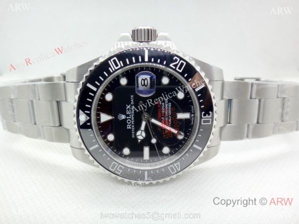 NEW UPGRADED Rolex Sea-Dweller 43MM Watch SS Black Ceramic Bezel 1