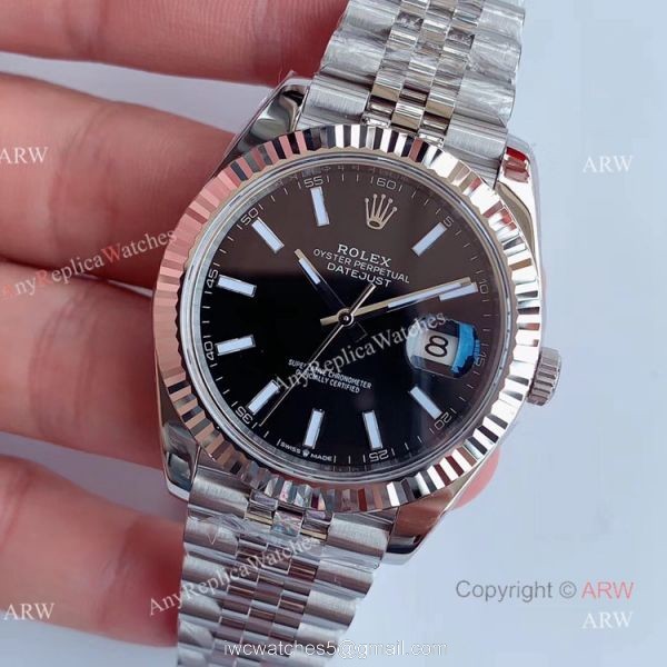 AR Factory V3 904L Rolex Datejust ii Black Dial 41mm Watch 1