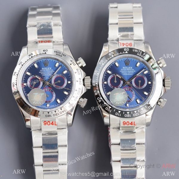 Swiss Quality Copy Rolex Daytona 40mm Watch Black Ceramic Bezel Stainless Steel 1