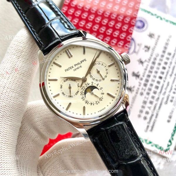 Super Clone Patek Philippe Geneve Complications 40mm Watch Gray Dial 1