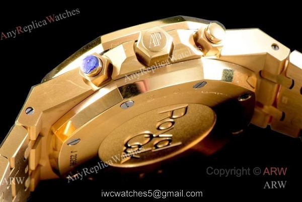 OM Factory Swiss Replica Audemars Piguet Royal Oak 26331 All Gold Chronograph Watch 1