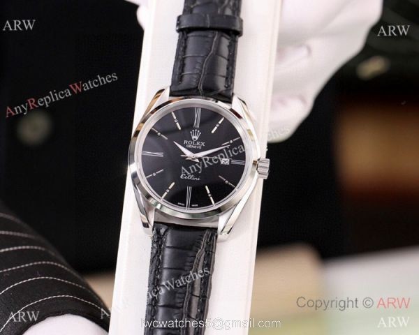 New Replica Rolex Geneve Cellini Men Watch White Dial Black Dial 1
