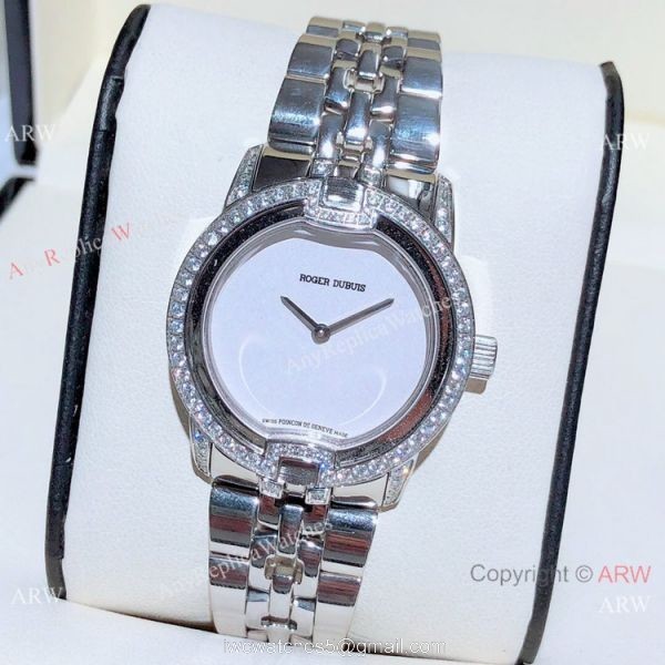 Copy Roger Dubuis Velvet Lady Watches Stainless Steel Blue Dial 1