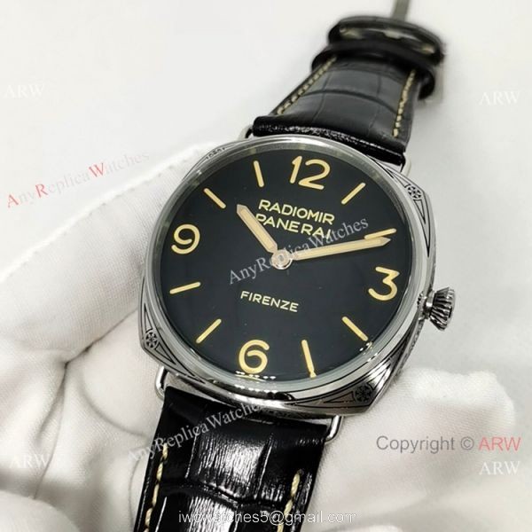 Officine Panerai Pam604 Radiomir Firenze Replica Watch SS Black Dial P3000 1