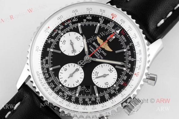 BLS Factory New Replica Breitling Navitimer B01 Panda Dial Chronograph Watch 43mm 1