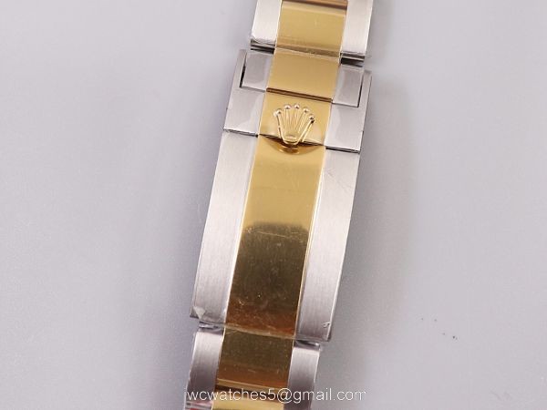 New Two Tone Daytona Rolex Replica Watches Mother Of Pearl Diamond Dial 1
