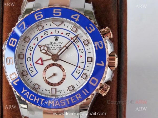 VR Factory New Rolex Yacht Master ii Two Tone Rose Gold Automatic Watch Replica 1