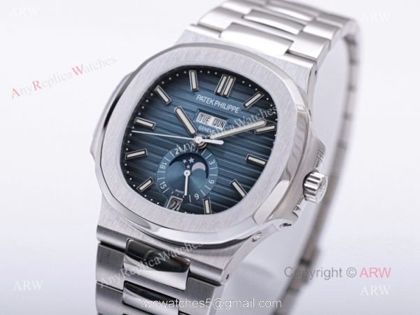 V9 Factory Swiss Patek Philippe AAA Watch Patek Philippe Nautilus 5726 Blue Dial Watches 1