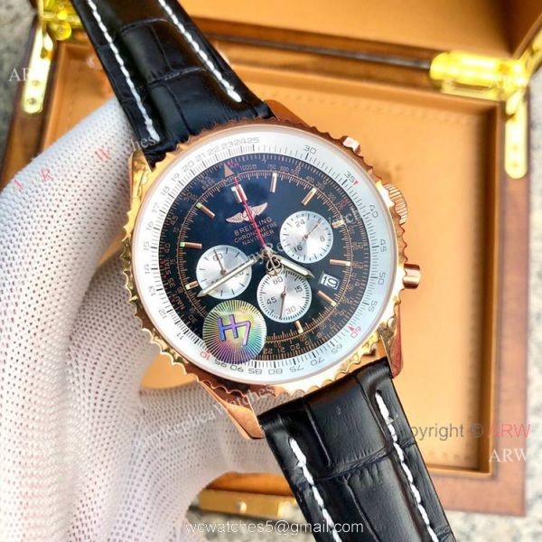 High Quality Breitling Navitimer 01 46mm Watch Rose Gold Case 1