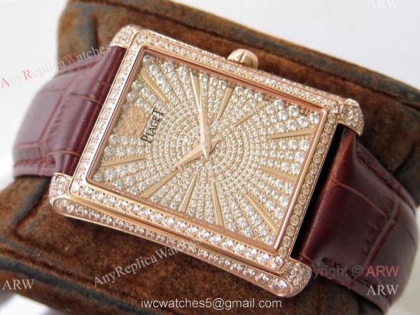 Best Quality Replica Piaget Emperador Diamond Rose Gold Mens Watch 1